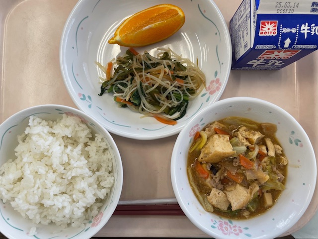 7日の通常の給食