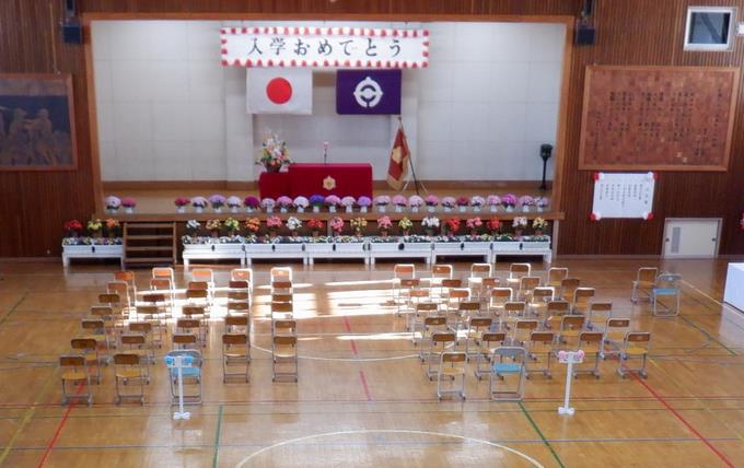 新入生を待つ会場