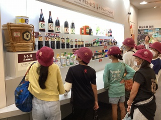 多くの種類のしょう油が生産されていました。
