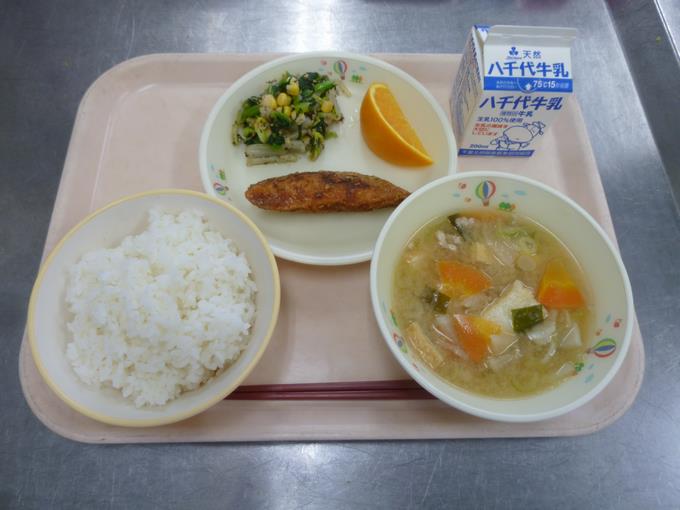 今日の給食