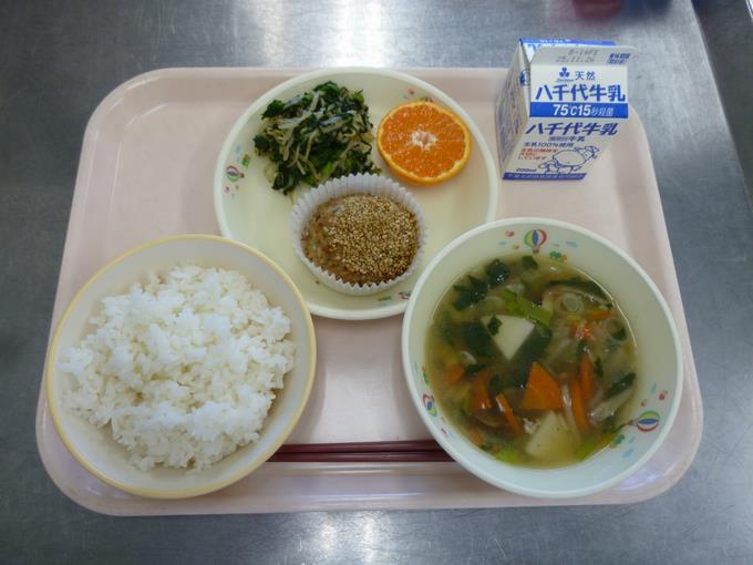 今日の給食