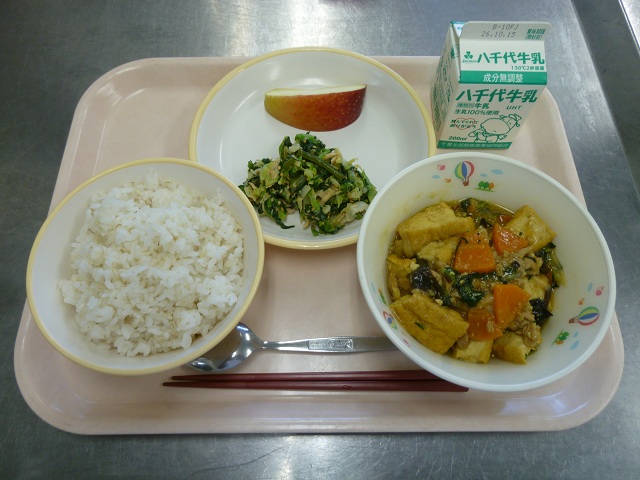 今日の給食