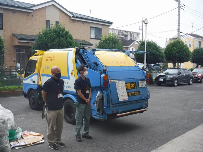 清掃車体験2