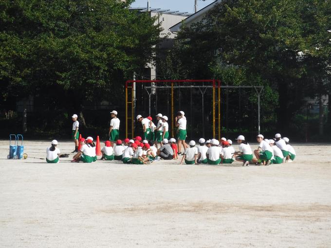 市民陸上の練習