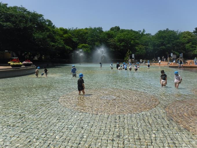 楽しい水遊び
