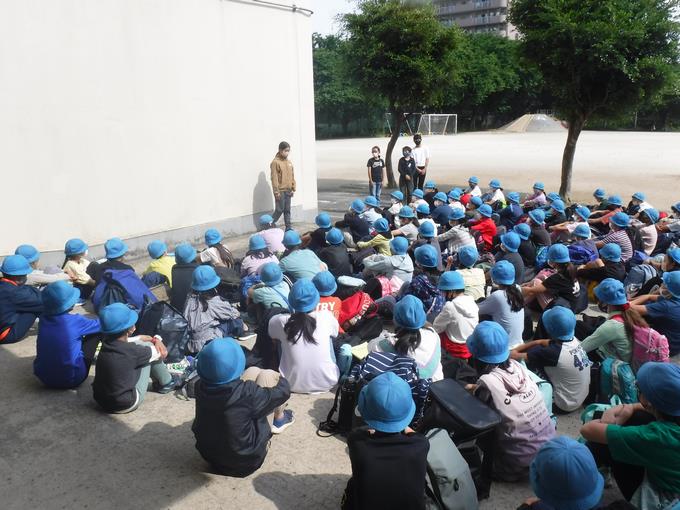 出発式91名全員参加
