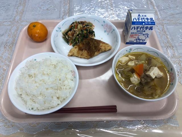 7月14日の給食(船橋産のスズキを味わおう)