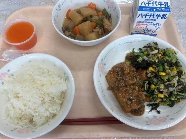 11月24日の給食(和食の日:地元産食材を味わおう)