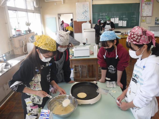 ホットケーキ作り