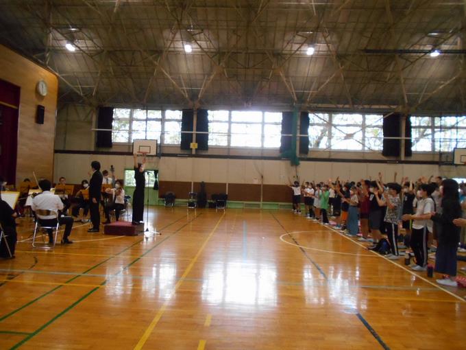 ブラジルの演奏に合わせて