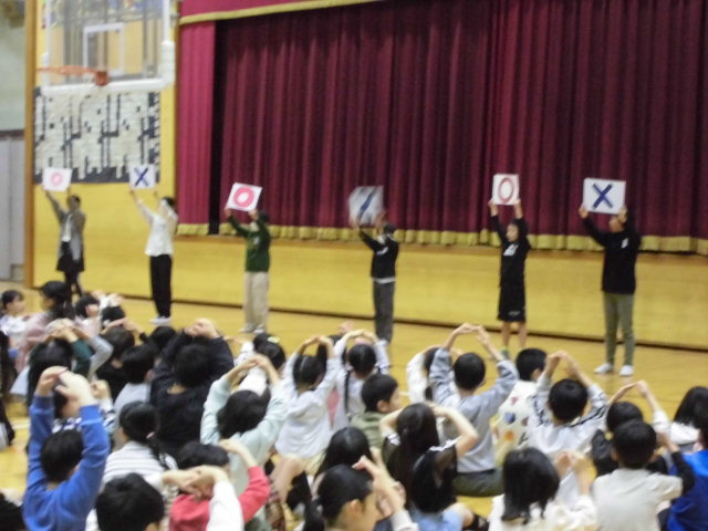 １年生を迎える会の様子①