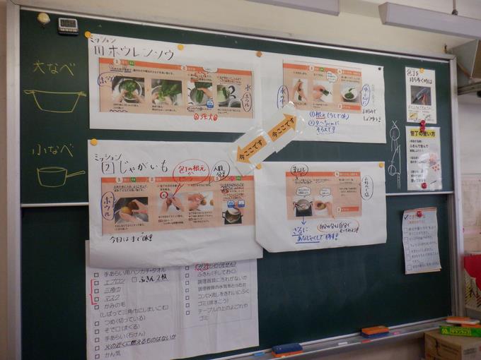 作業を掲示物で確認!