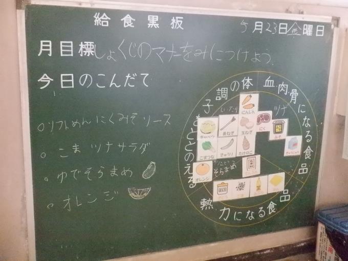 給食黒板