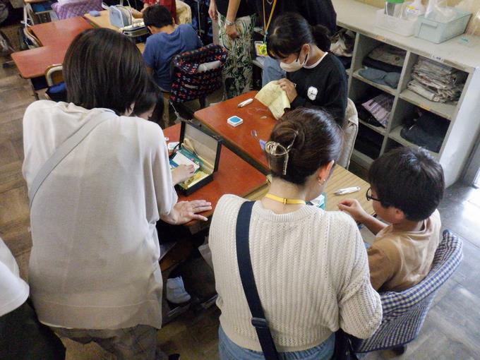 名前の縫い取り