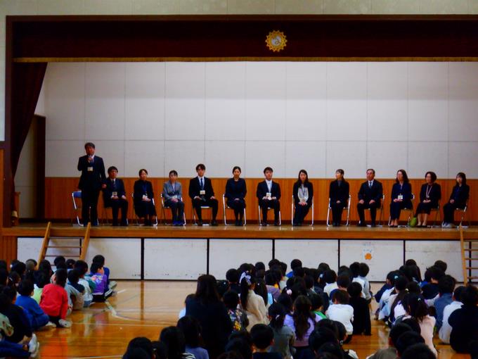 転出・退職職員の挨拶