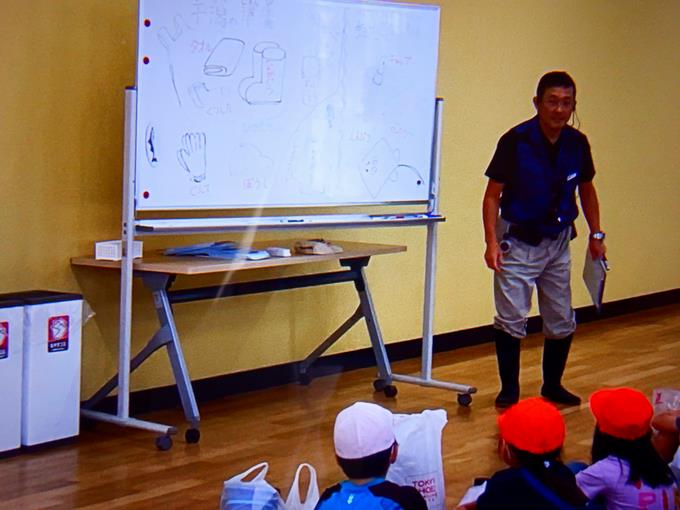 学習館でのオリエンテーション
