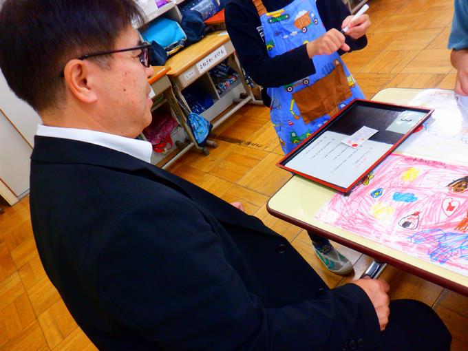 校長先生の来店