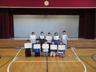 代表で表彰された皆さん