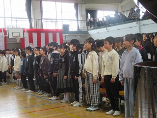 在校生からの呼びかけ･歌