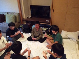 男子部屋の様子