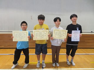 表彰された皆さん
