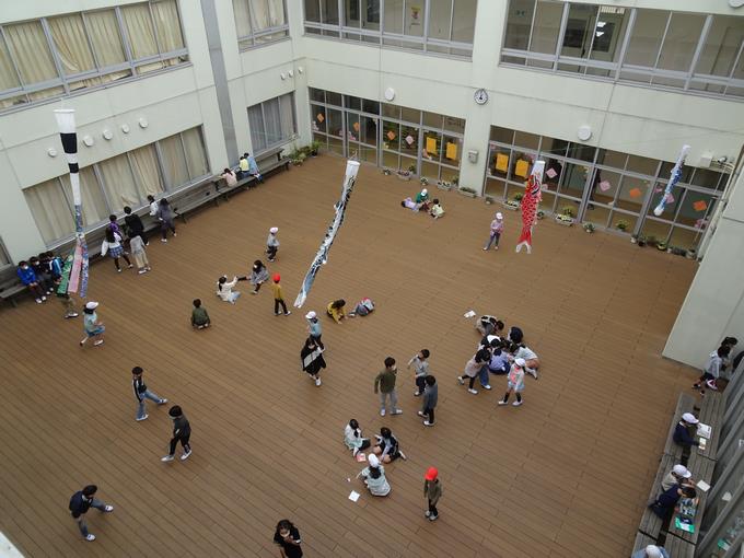 こいのぼり 上から