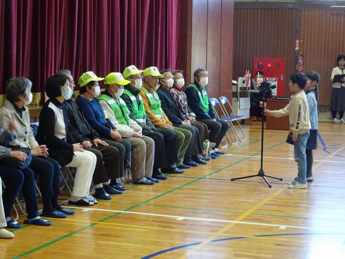 代表児童 お礼の言葉