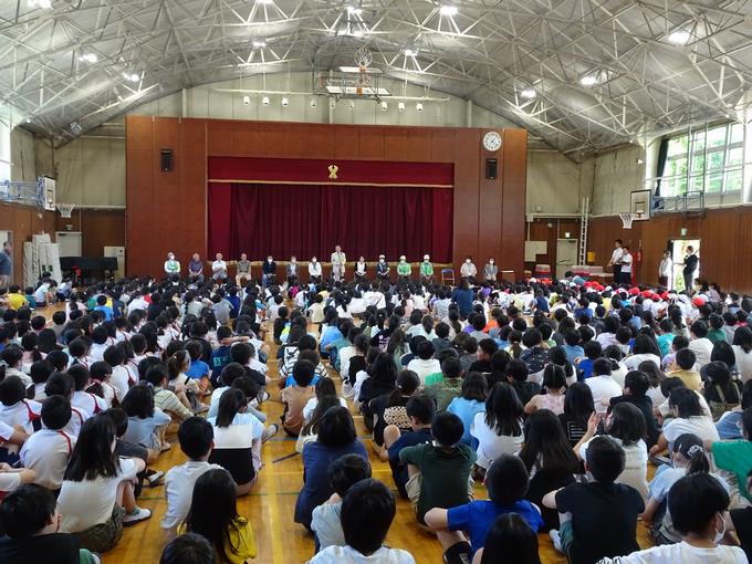 全校集会 代表の話