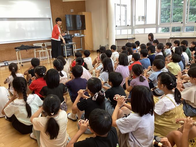 大きなシャボン玉できたよ