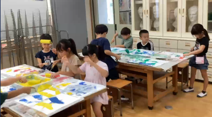 版画の様子