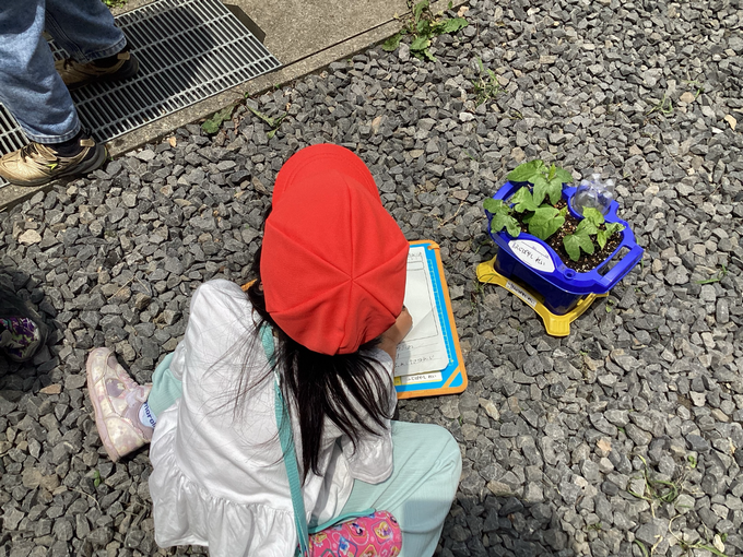 気づいたことを紙に書きます