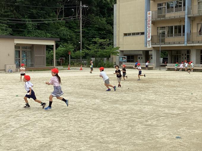びしょぬれになって楽しみました