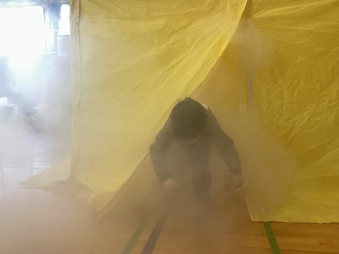 前が何も見えません・・・！