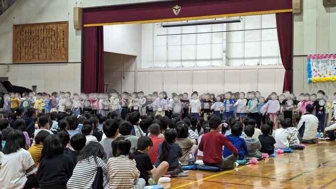 1年生は歌でお礼