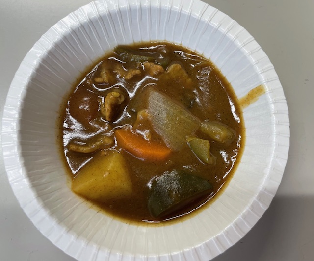 けっこう辛くて大人の味だったカレー