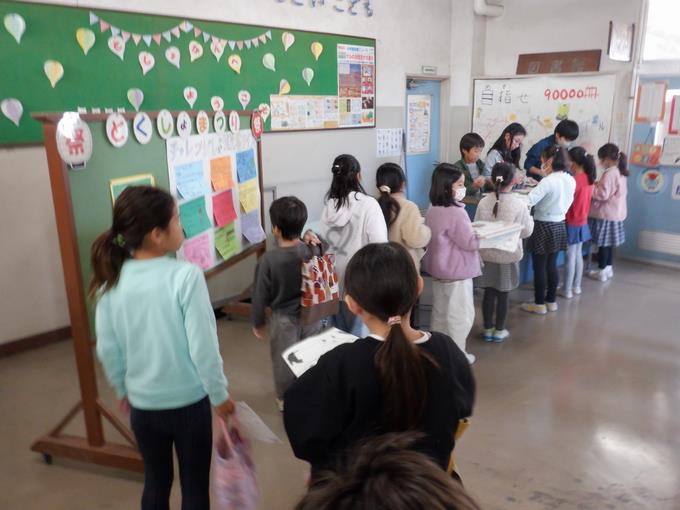 読書ビンゴのスタンプコーナー