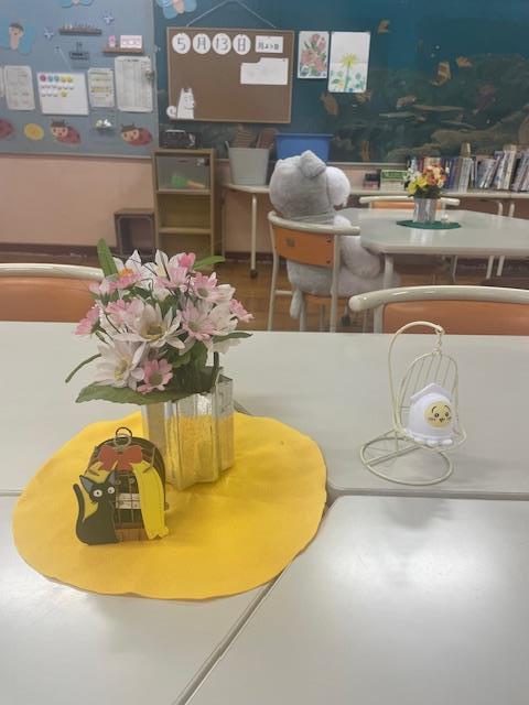 ゆっくりできるテーブル
