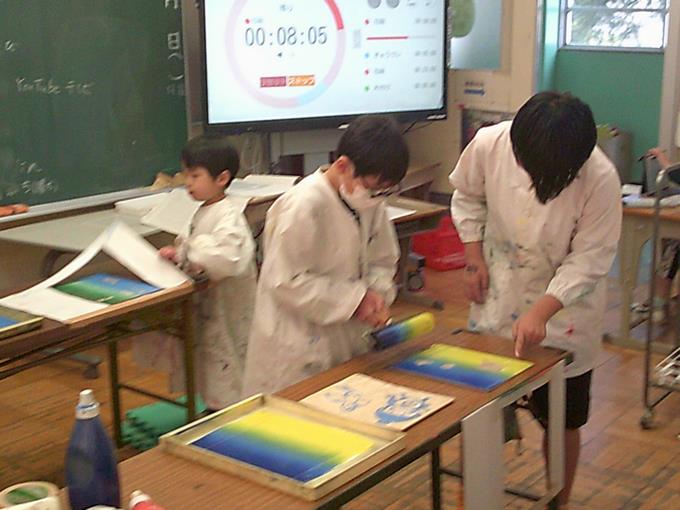 グラデーションのインクを作り