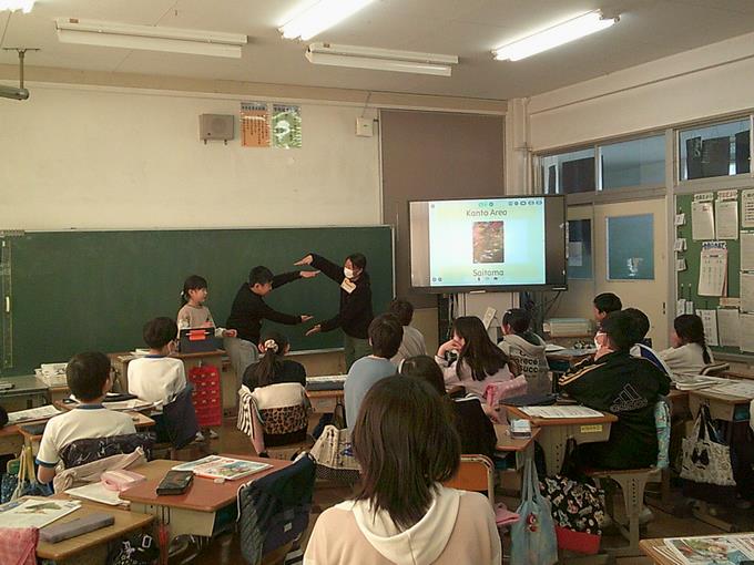 みんなの前で発表