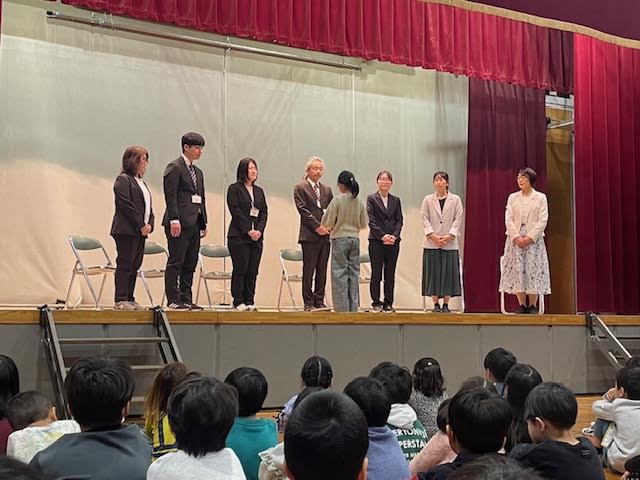 児童代表、お礼の言葉