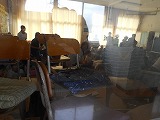 教室内バリケード