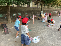 しゃぼん玉遊び