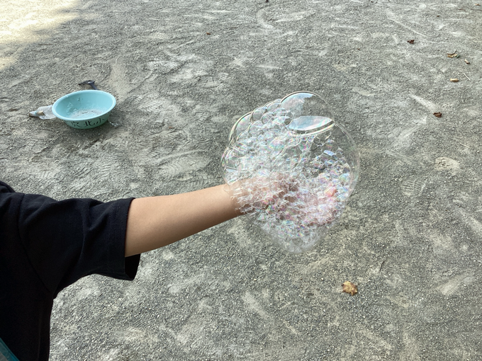 いろんなしゃぼん玉