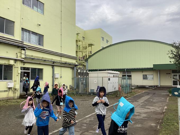 避難の様子