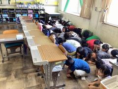 避難の様子