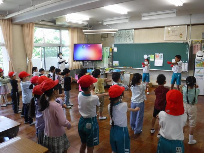 朝の応援練習