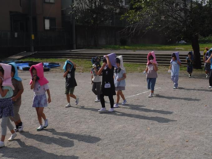 避難の様子