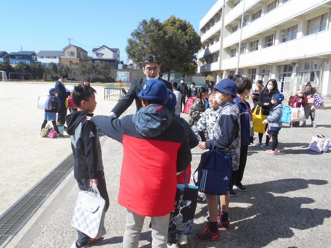 卒業生は最後の登校です