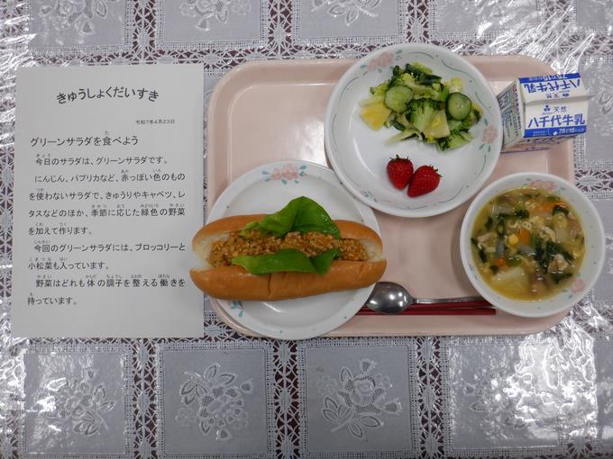 今日の給食