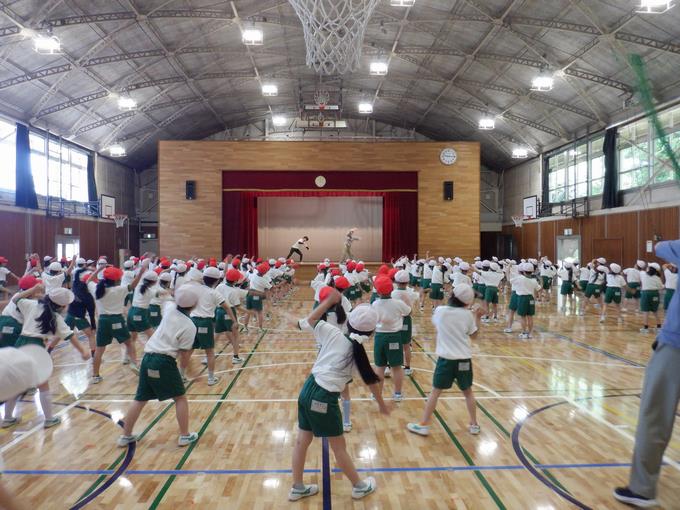 1、2年生運動会練習